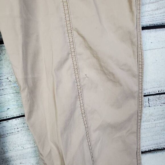 Maurices Khaki Casual Pants Women’s Size 9/10 Mid Rise Beige Stretch Trousers - Picture 4 of 7